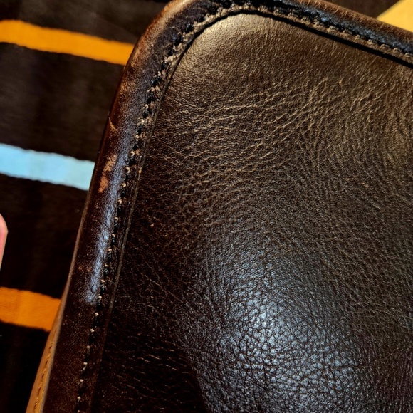 COACH Brown Leather and Nylon Briefcase - Picture 4 of 9